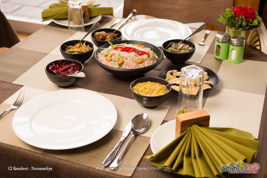 sri lankan breakfast rice and curry